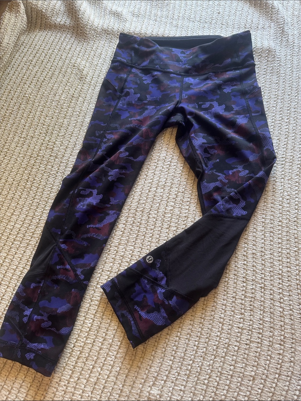 lululemon athletica Purple & Black Camo Leggings
